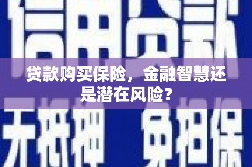 福兴贷款购买保险，金融智慧还是潜在风险？