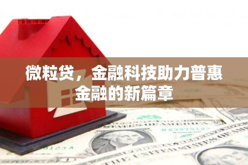 福兴微粒贷，金融科技助力普惠金融的新篇章