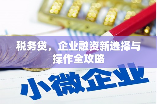 福兴税务贷，企业融资新选择与操作全攻略