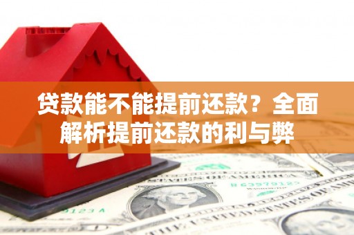 福兴贷款能不能提前还款？全面解析提前还款的利与弊