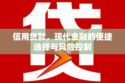 福兴信用贷款，现代金融的便捷选择与风险控制
