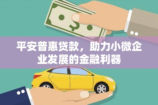 福兴平安普惠贷款，助力小微企业发展的金融利器