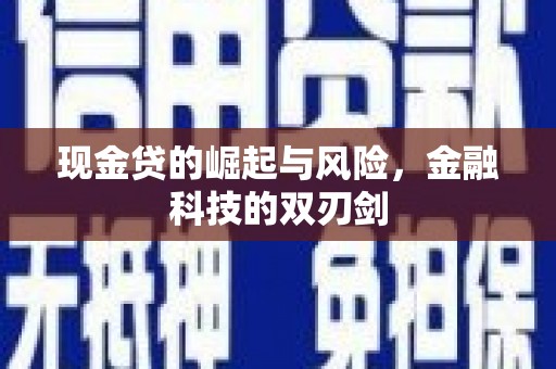 福兴现金贷的崛起与风险，金融科技的双刃剑